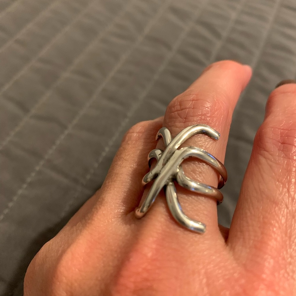 Sterling Silver Adjustable Ring - image 4